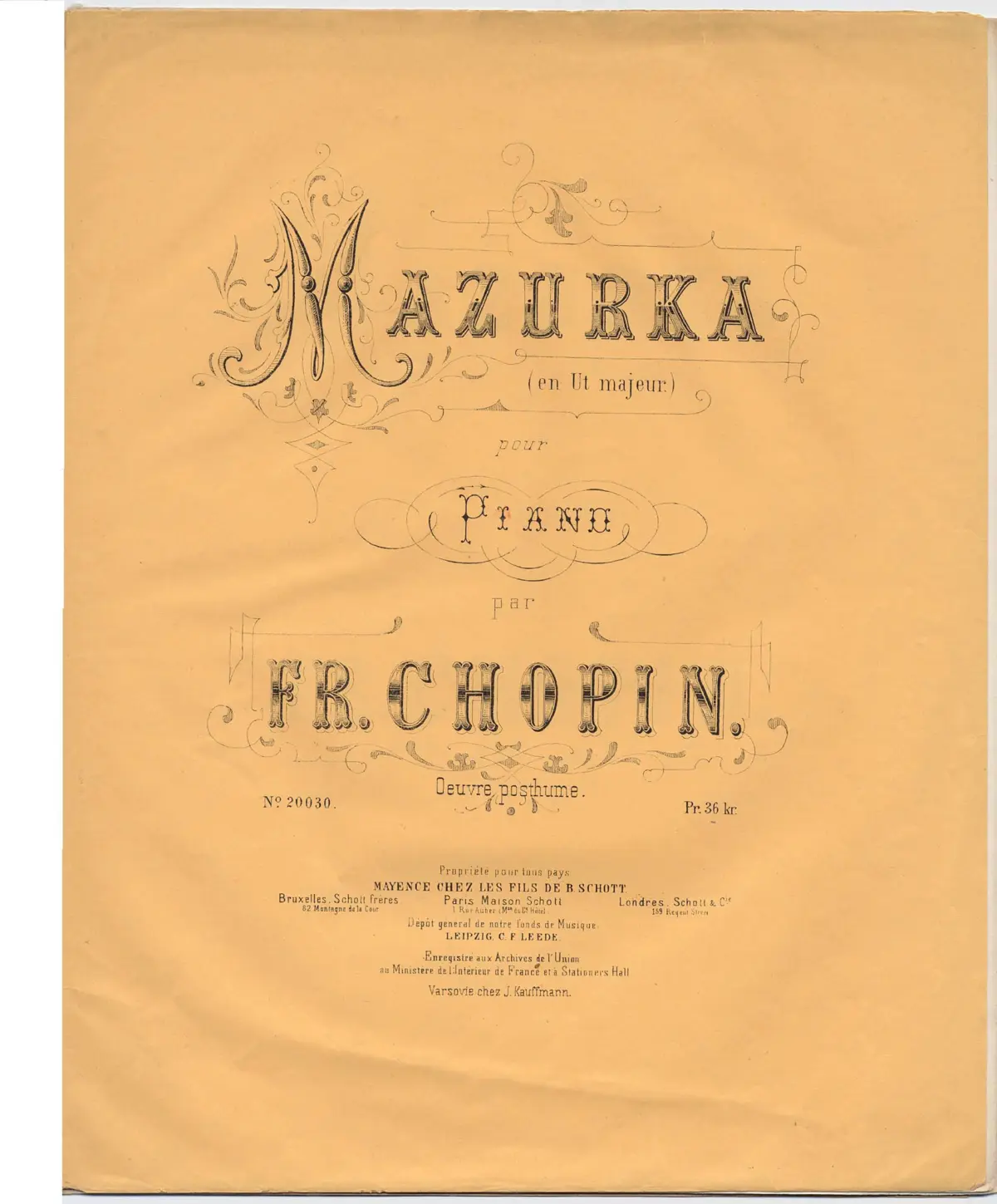 Mazurka in C major - Page 1