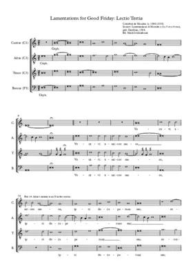 Lamentations for Good Friday, Lesson 3