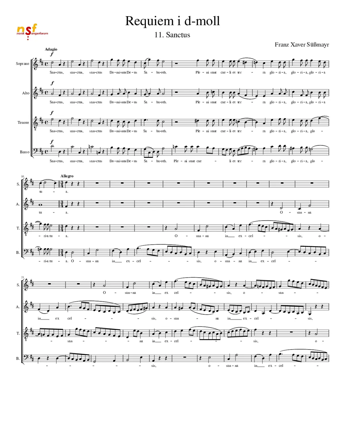 Requiem in D minor K.626 - Page 1