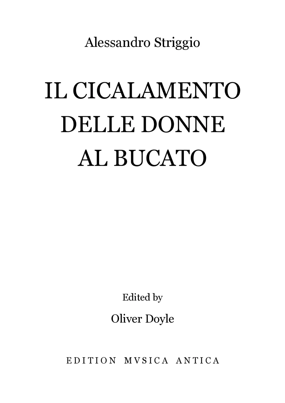 Il Cicalamento delle Donne al Bucato - Page 1