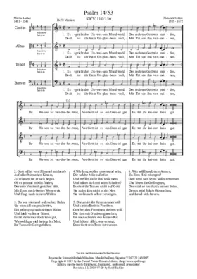 Es spricht der Unweisen Mund wohl, SWV 110