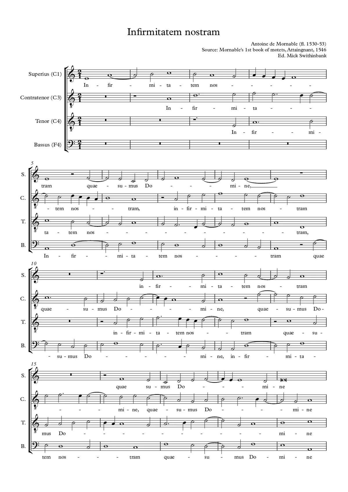 Infirmitatem nostram - Page 1