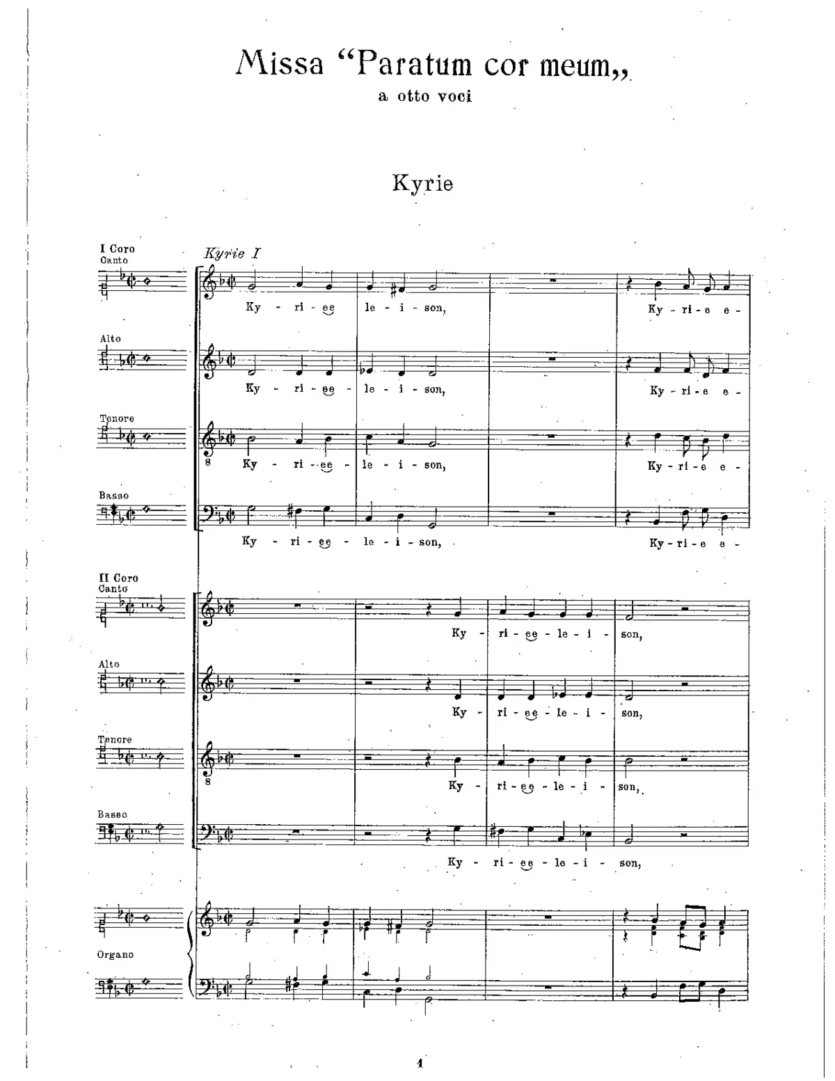 Missa Paratum cor meum - Page 1