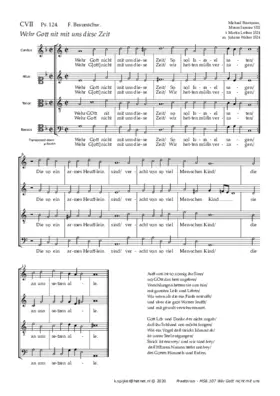 Wär Gott nicht mit uns diese Zeit I