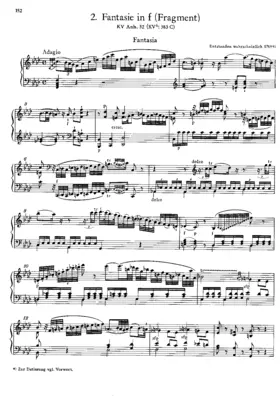 Fantasie in F minor, K.Anh.32