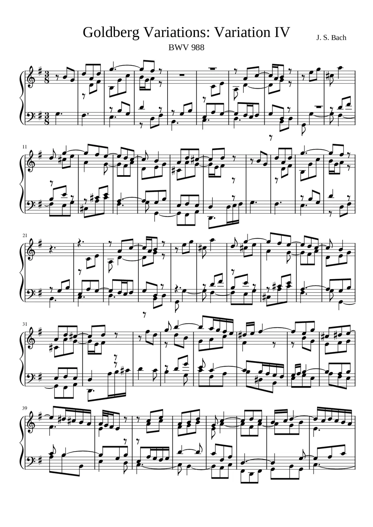Goldberg-Variationen BWV 988 - Page 1