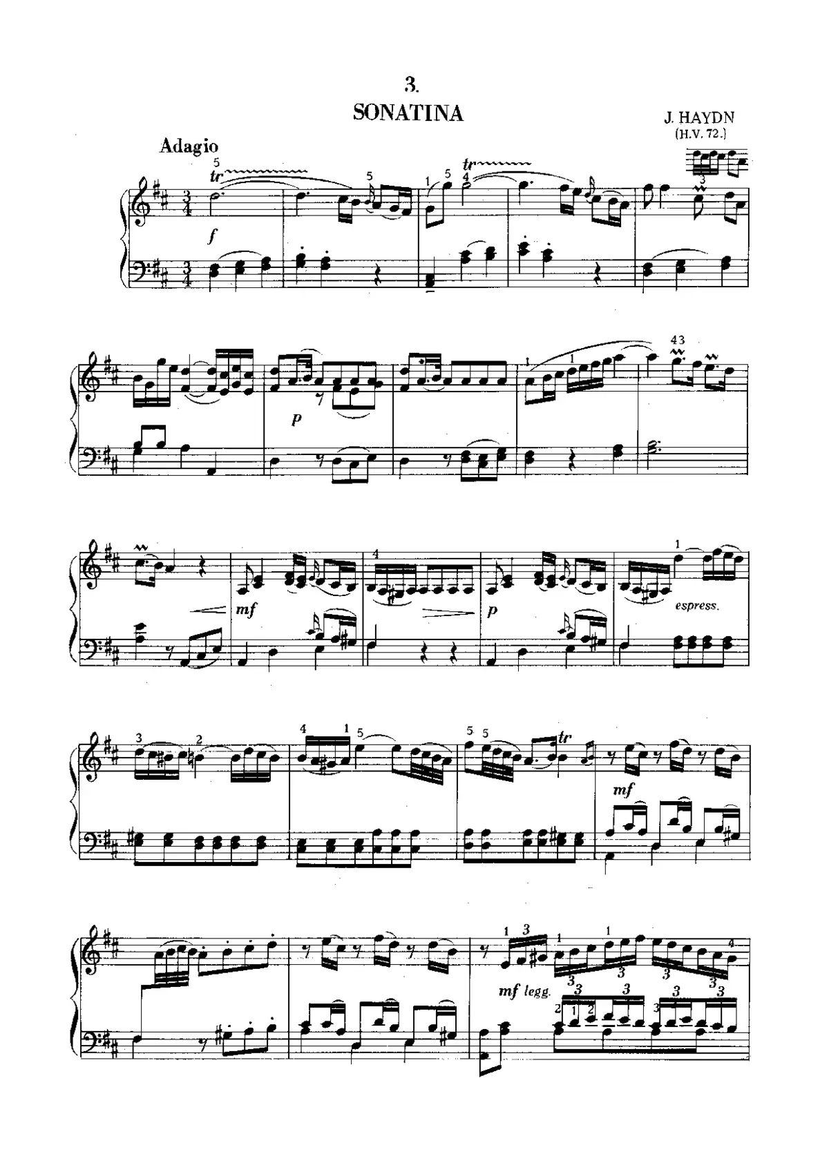 Baryton Trio in D major - Page 1