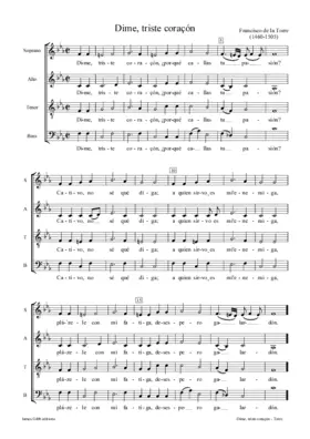 Dime, triste coraçón