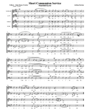 Short Communion Service