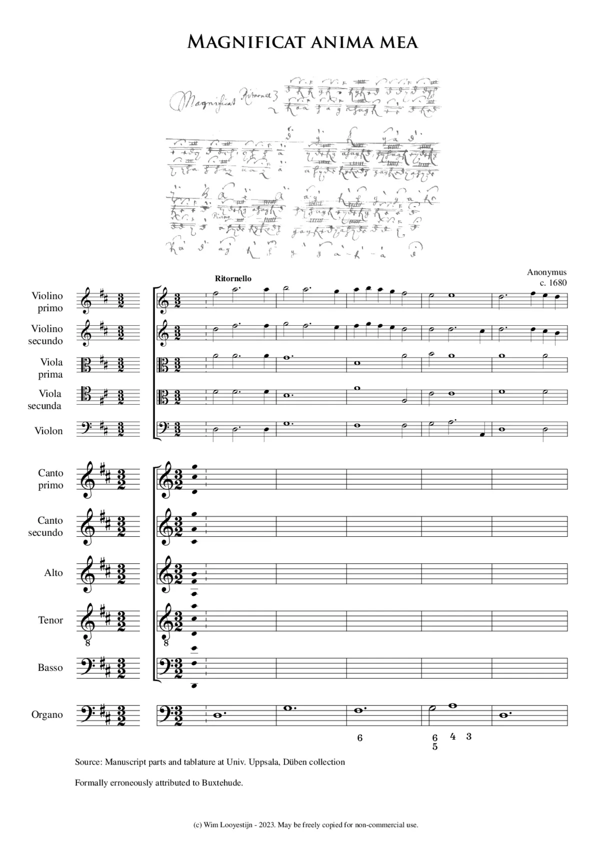 Magnificat - Page 1