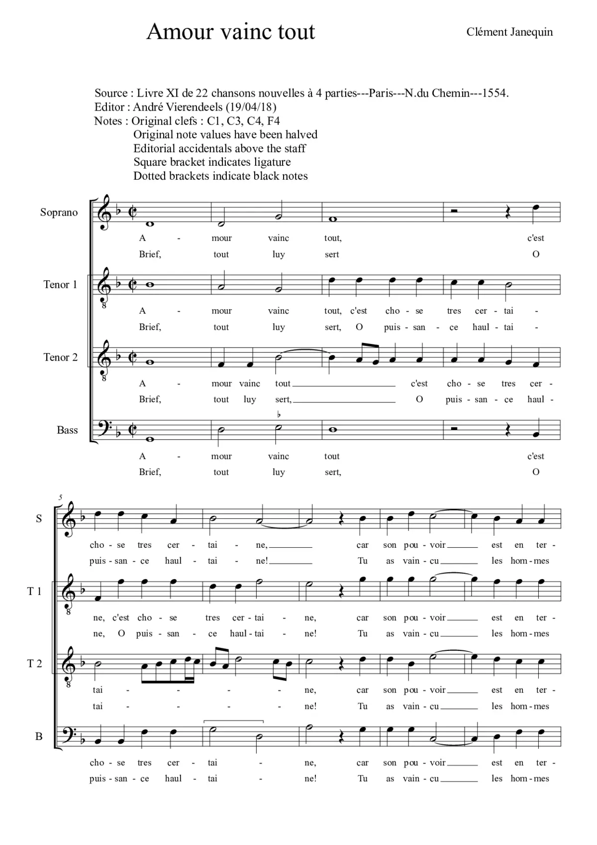 Amour vainc tout - Page 1