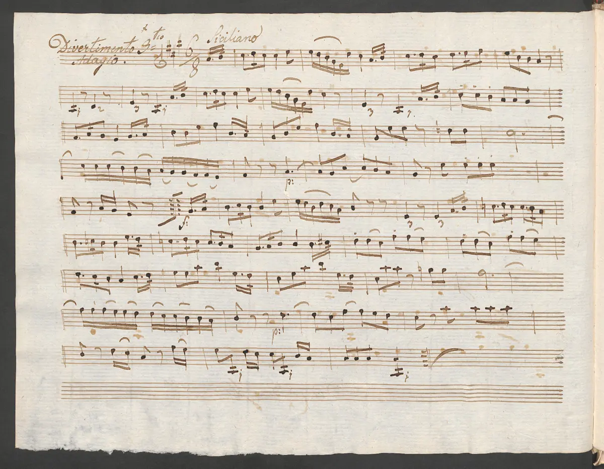 Baryton Trio in A major - Page 1