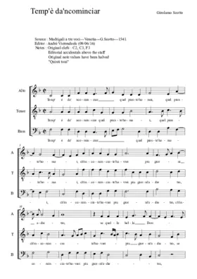 Temp'è da incominciar