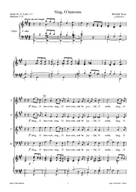 Sing, O heavens