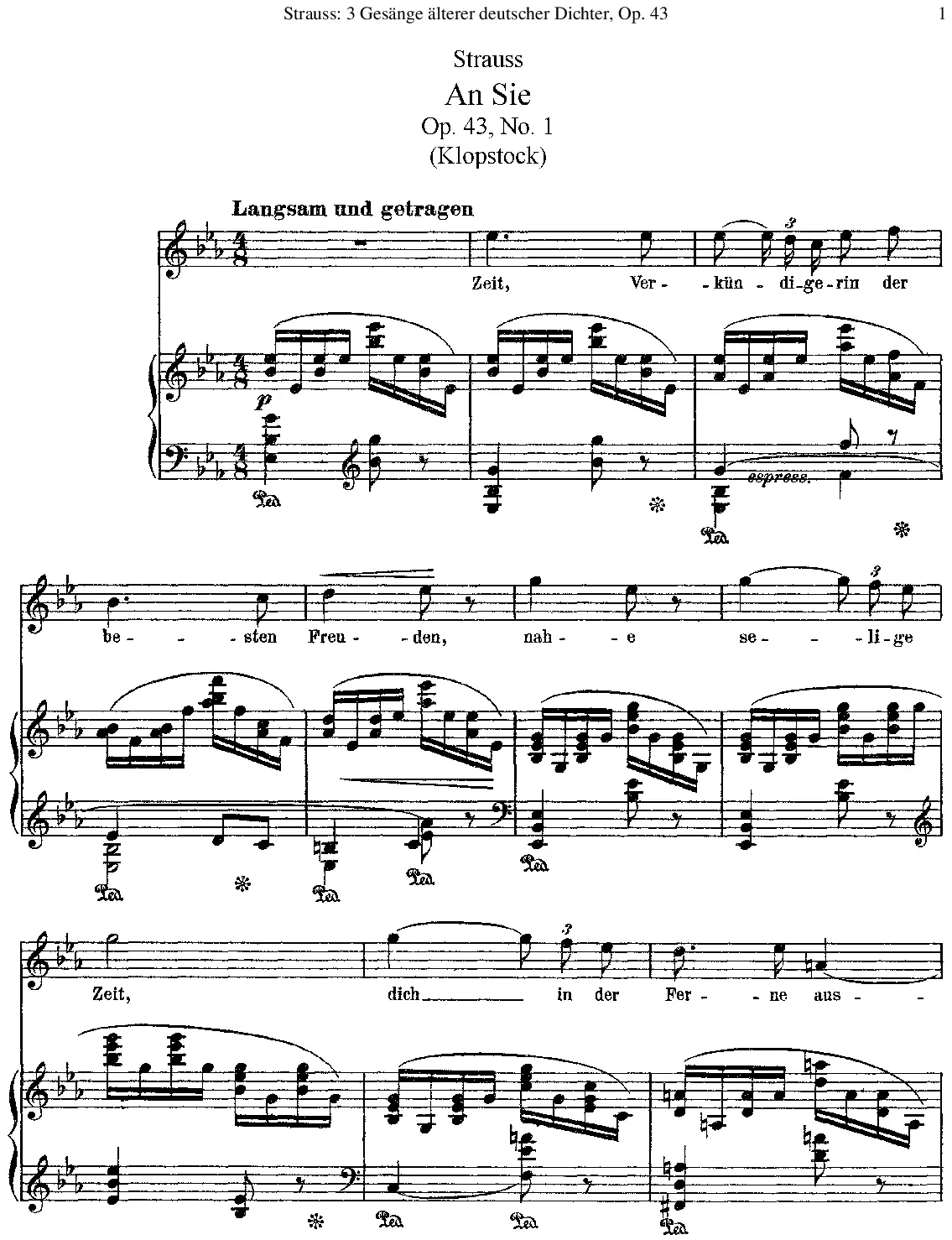 3 Gesänge älterer deutscher Dichter - Page 1