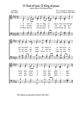 O God of love, O King of peace