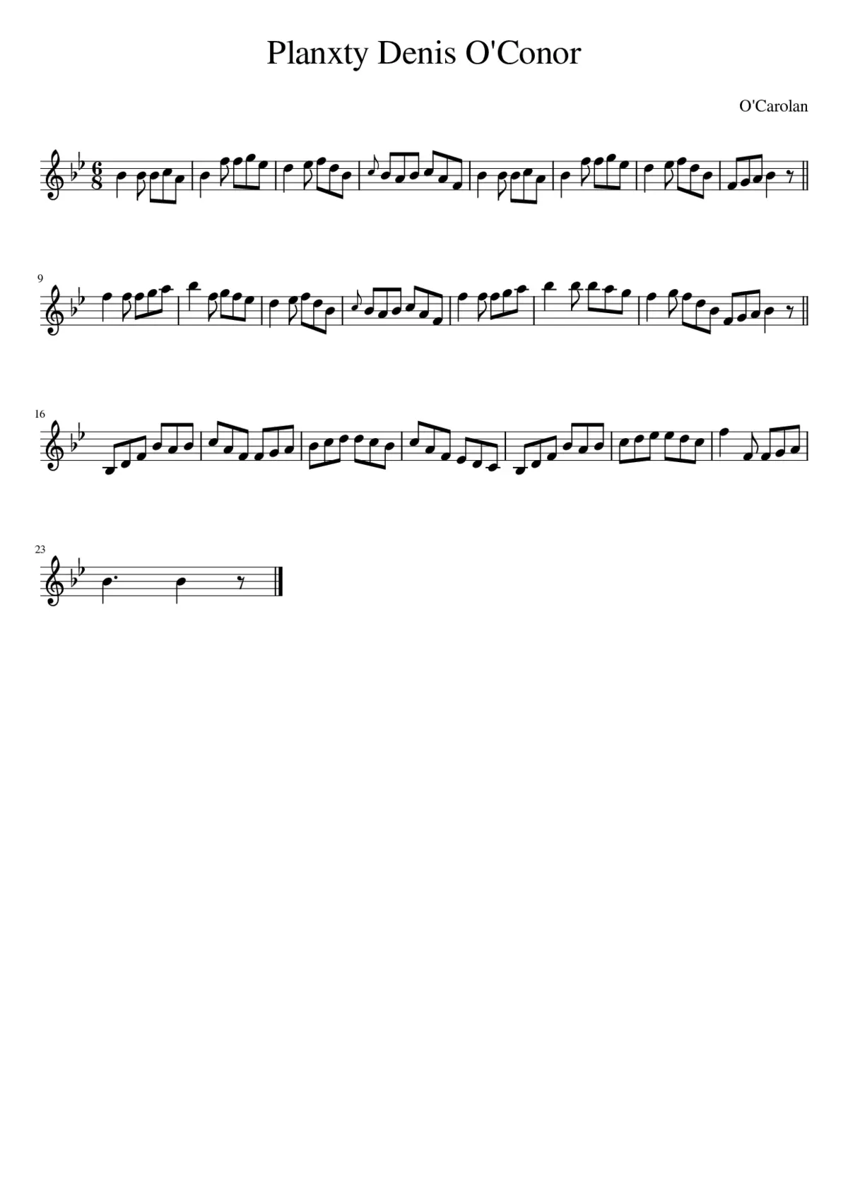 Planxty Denis O'Conor - Page 1