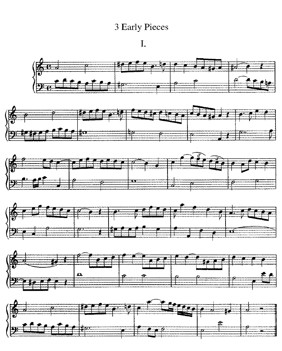 3 Early Pieces - Page 1