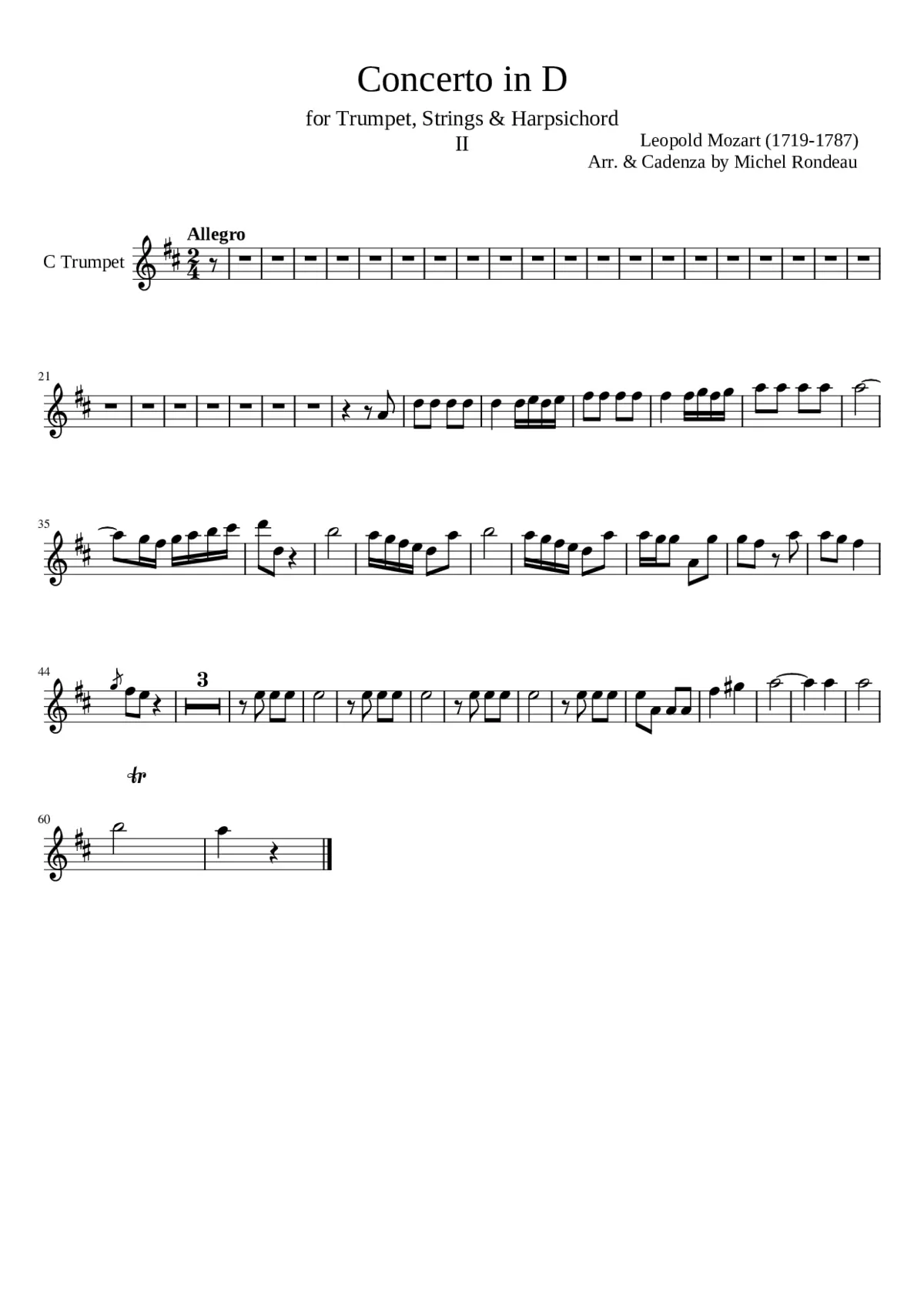 Concerto in D Allegro (2) - Page 1