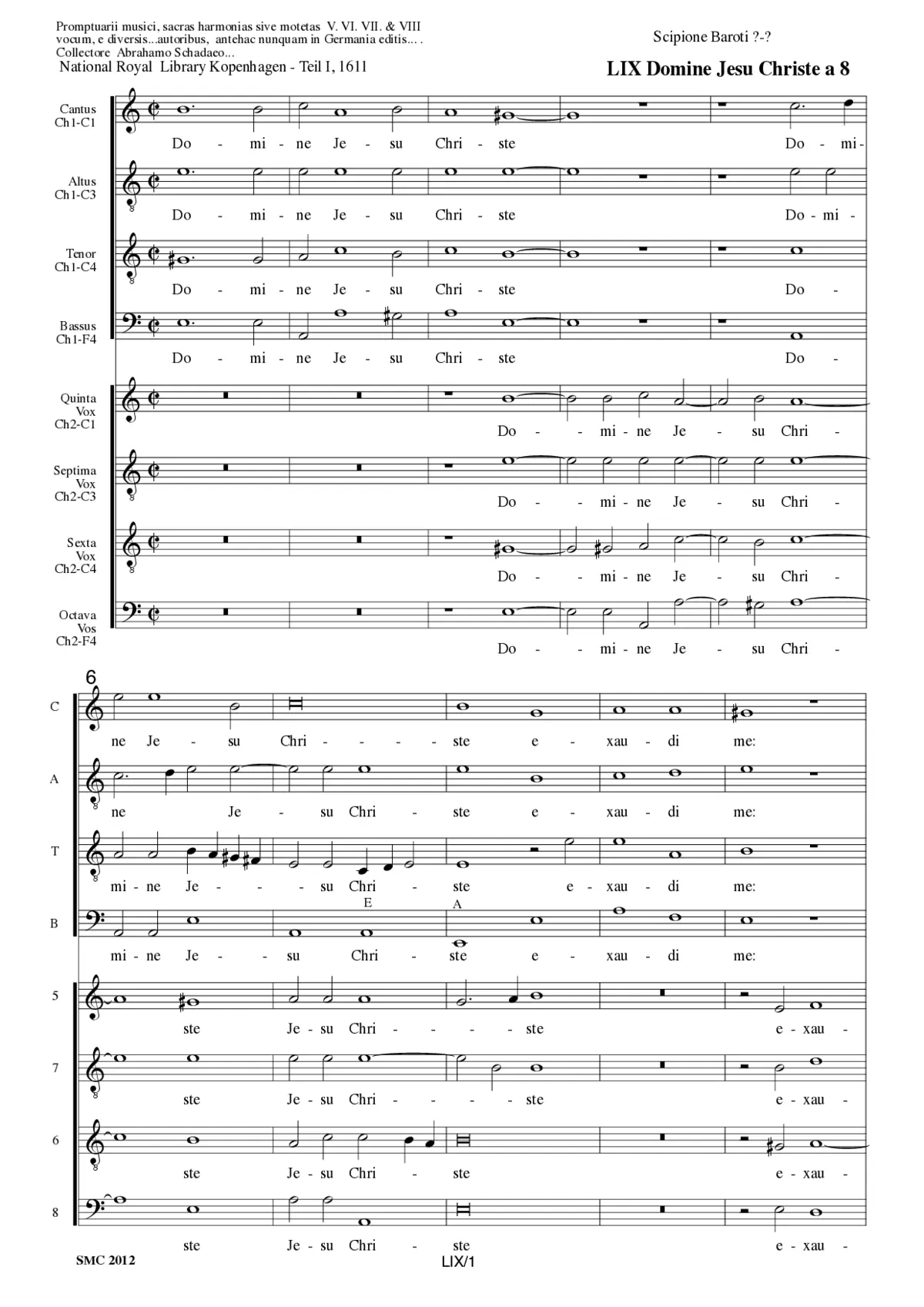 Domine Jesu Christe, exaudi me - Page 1