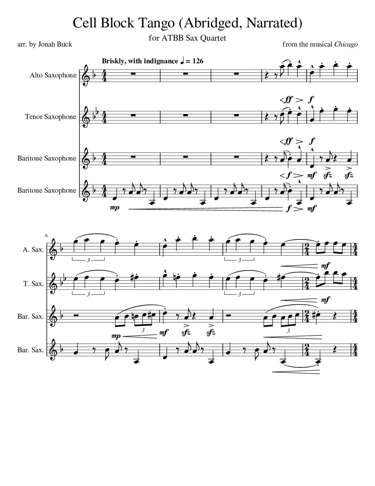 chicago - cell block tango - Page 1