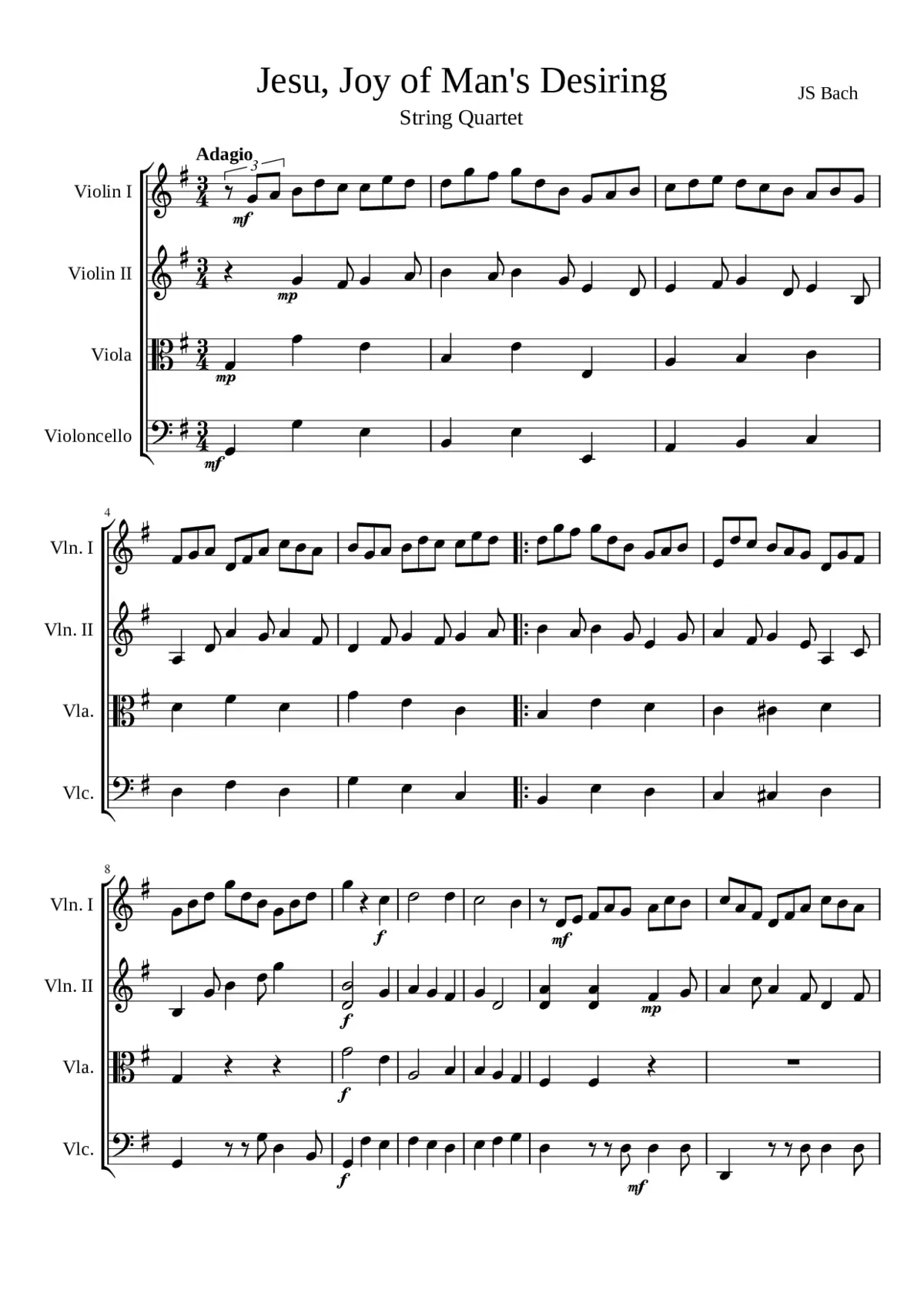 Jesus Alegria dos homens - Page 1