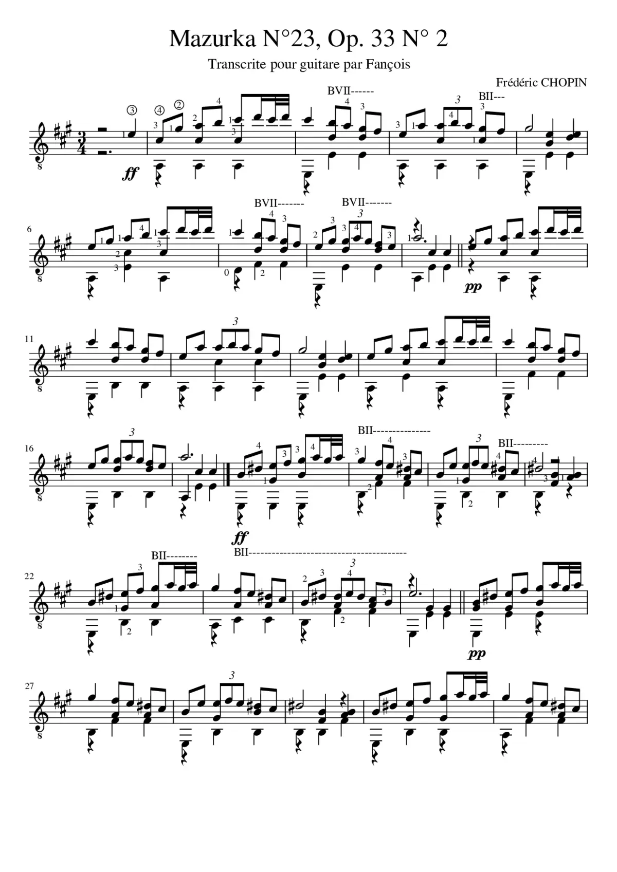 Mazurka 23 FR - Page 1