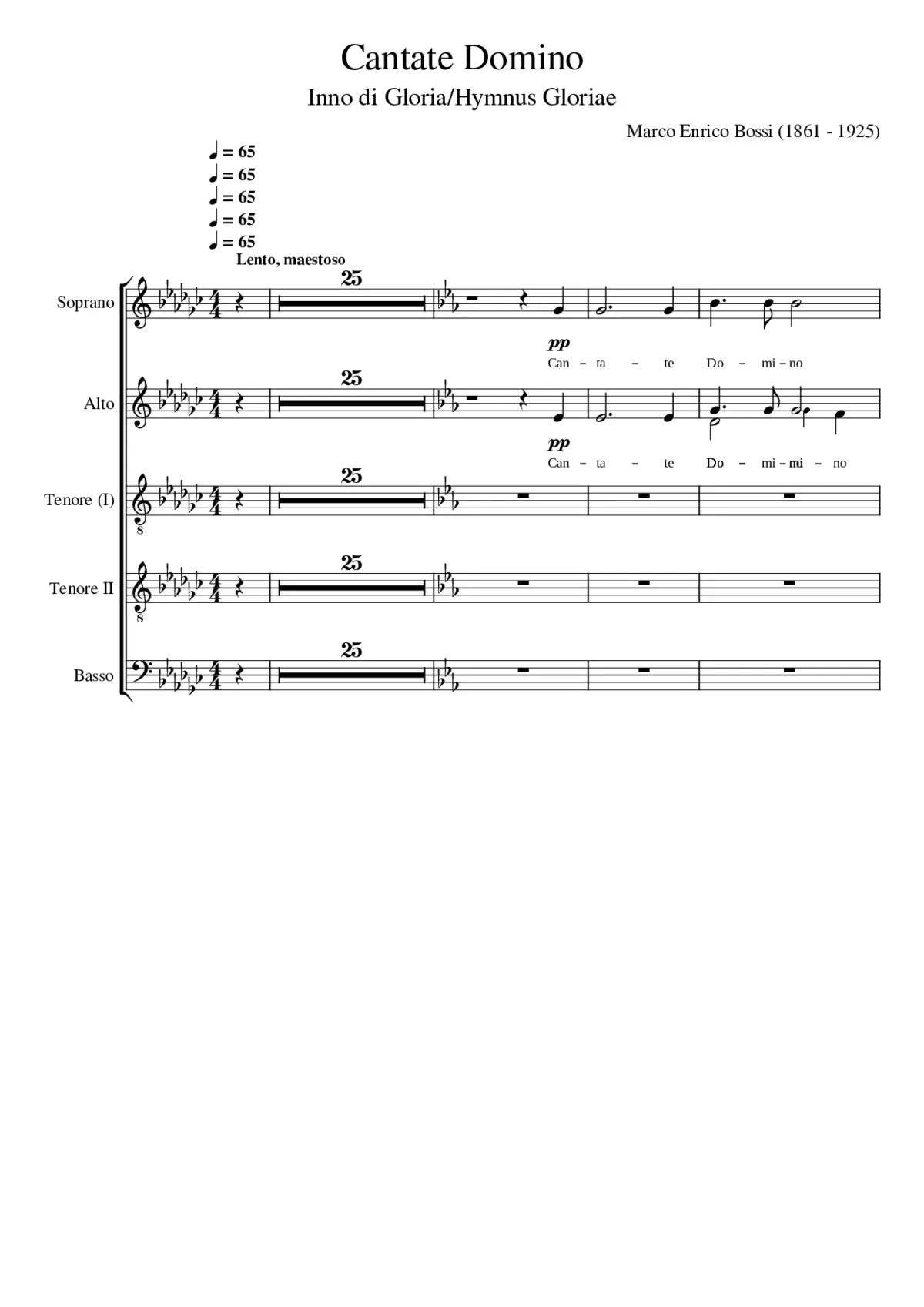 Cantate Domino - Page 1