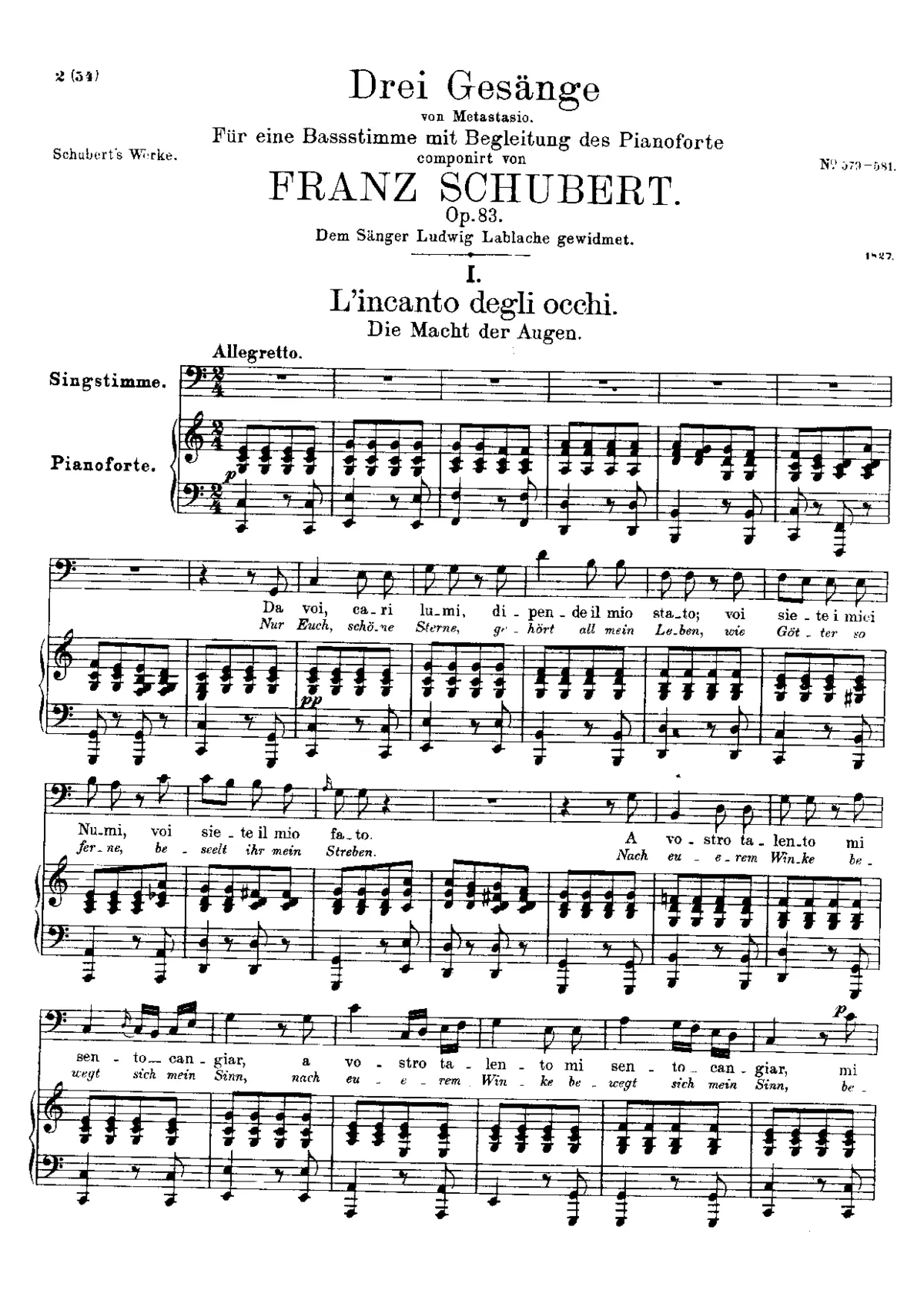3 Gesänge, D.902 - Page 1
