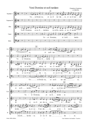 Veni Domine et noli tardare