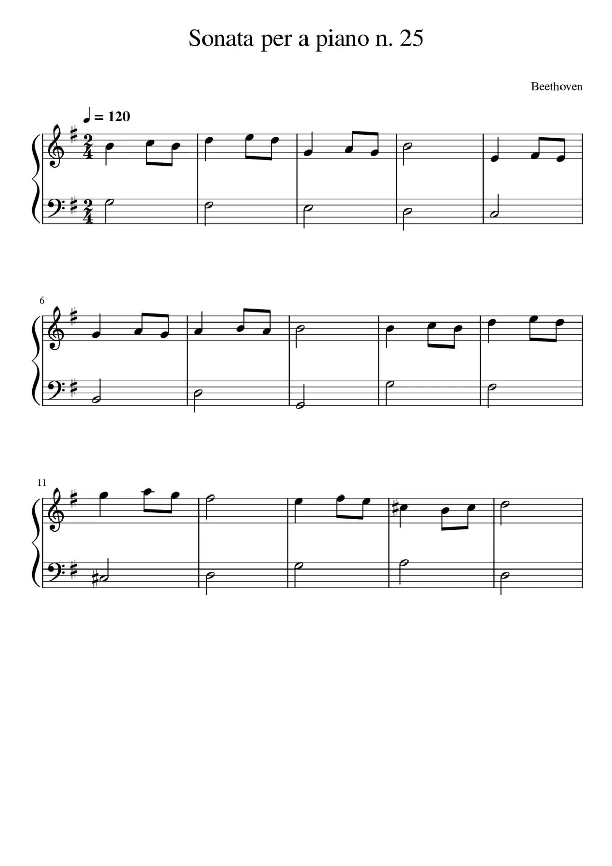 Sonata per a piano n. 25 - Beethoven - Page 1