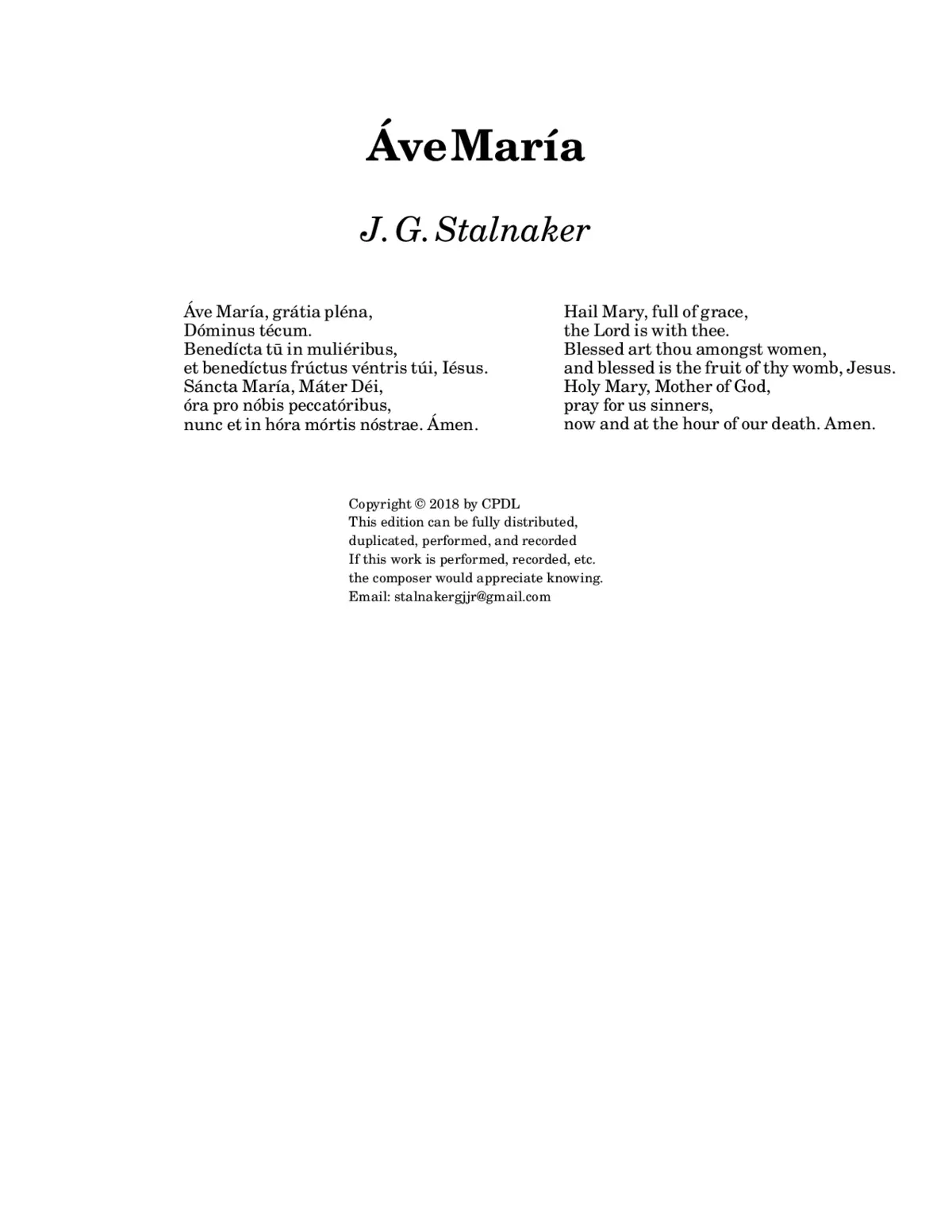 Ave Maria - Page 1