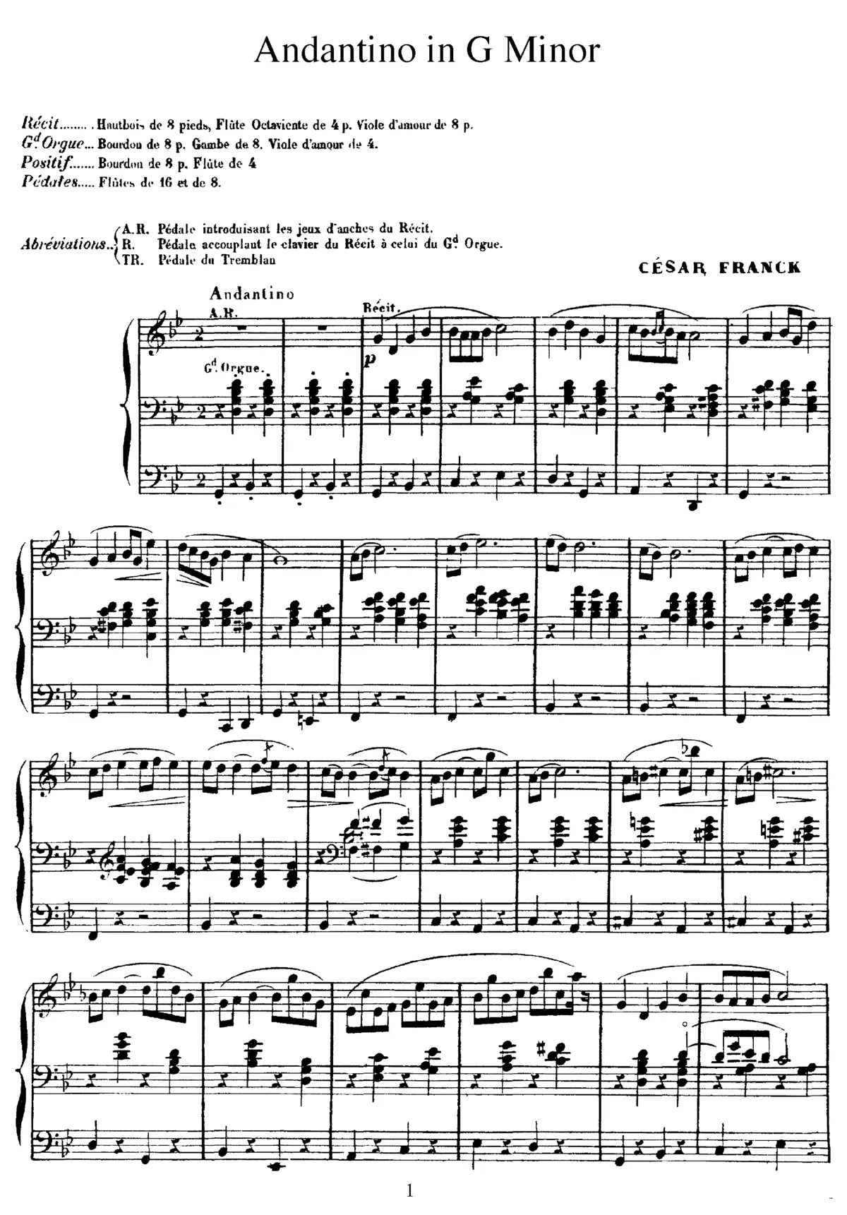 Andantino - Page 1