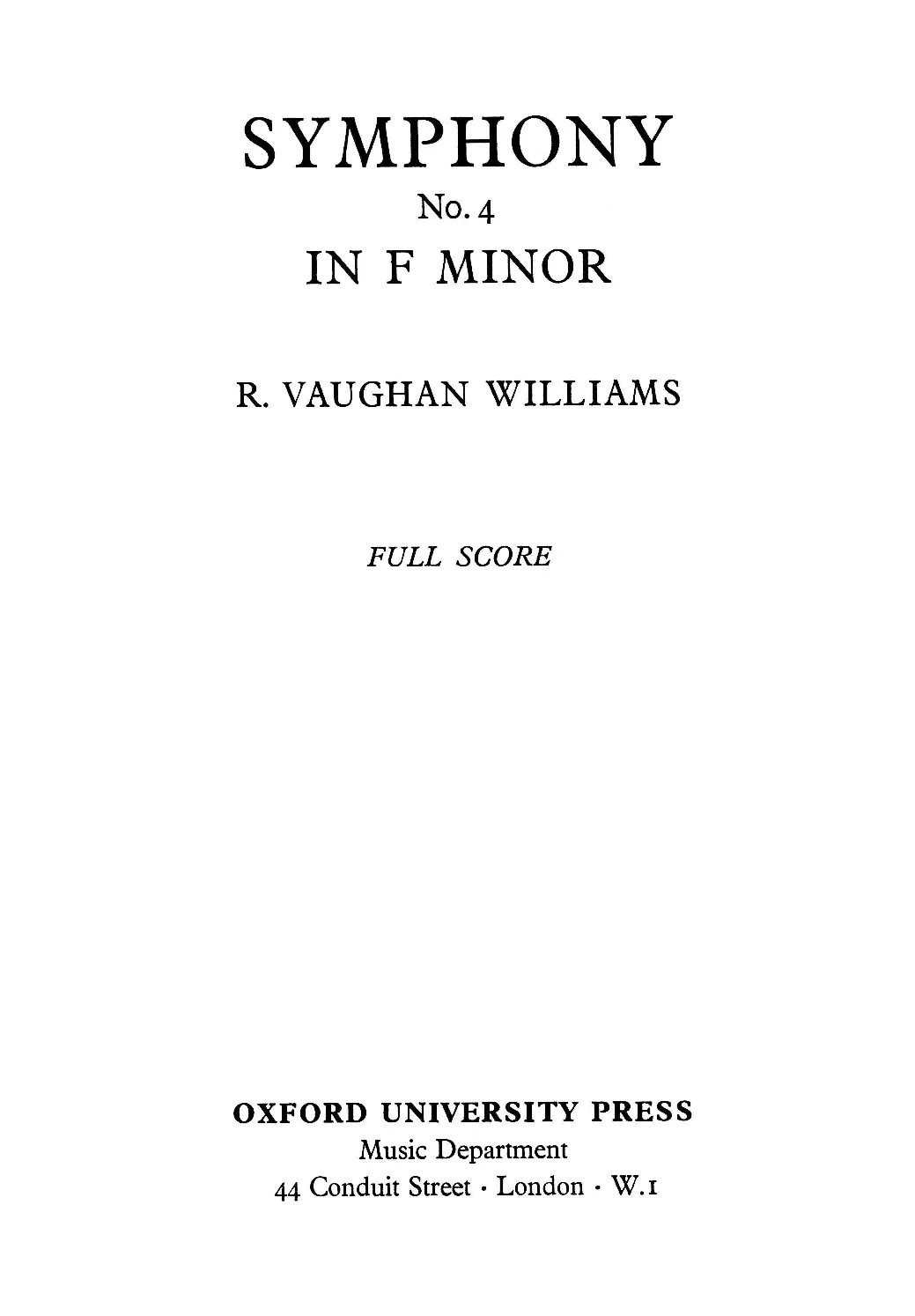 Symphony No.4 in F minor - Page 1