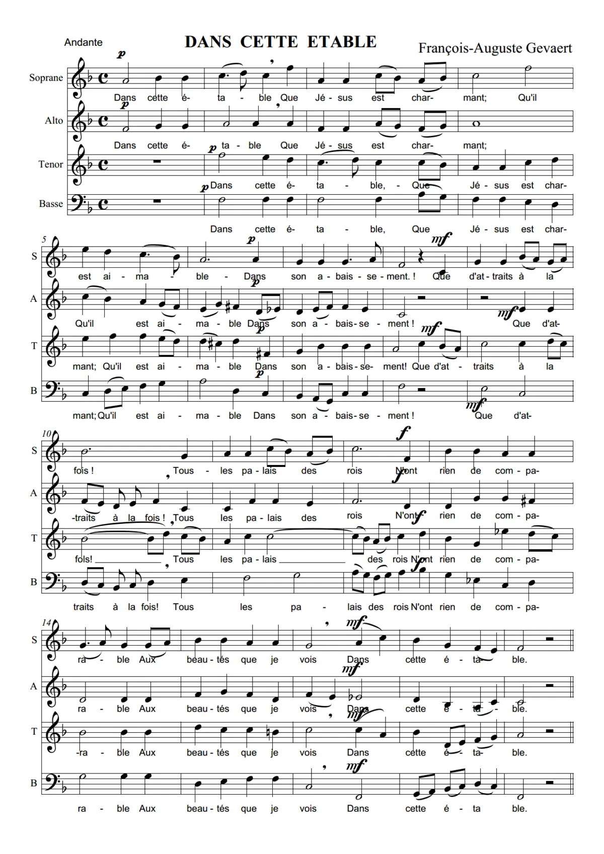 Dans cette étable - Page 1