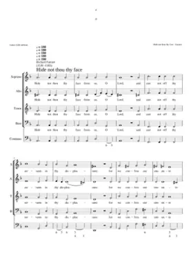 Hide not thou thy face