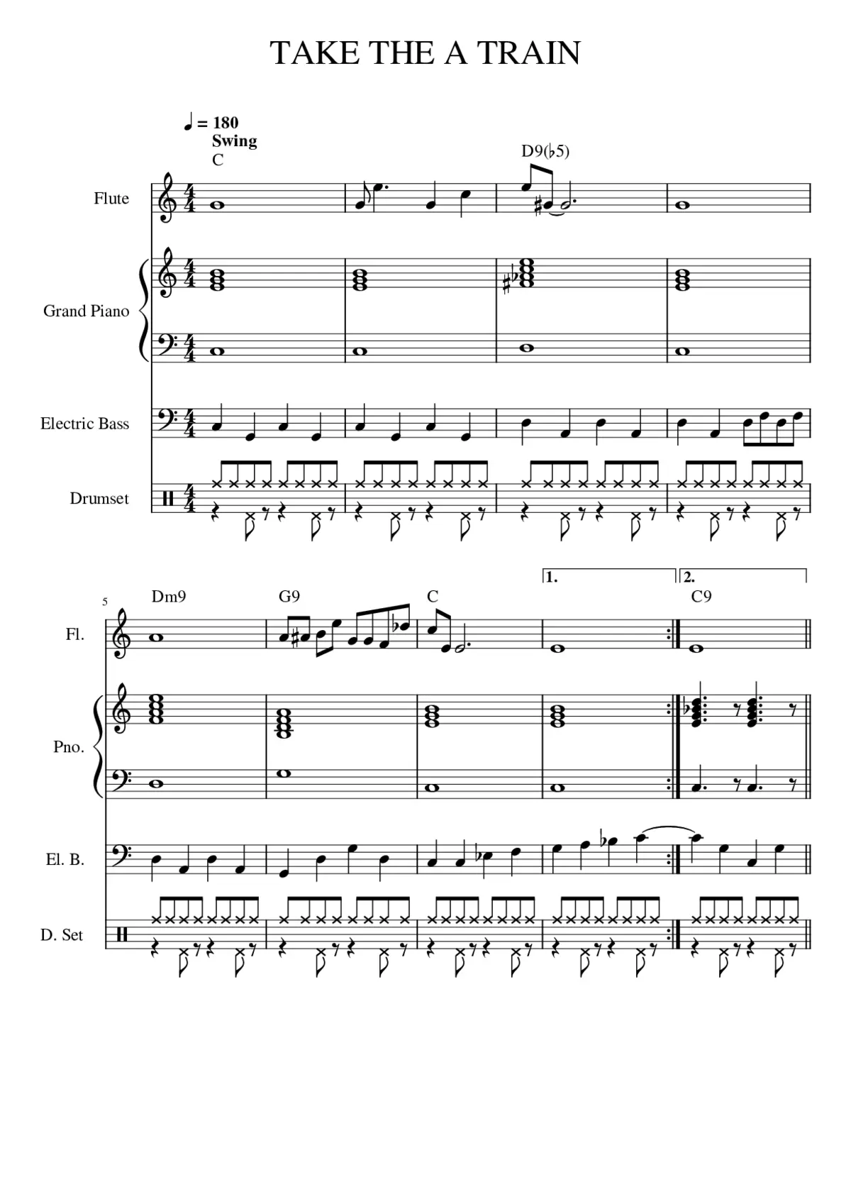 TAKE THE A TRAIN - Page 1