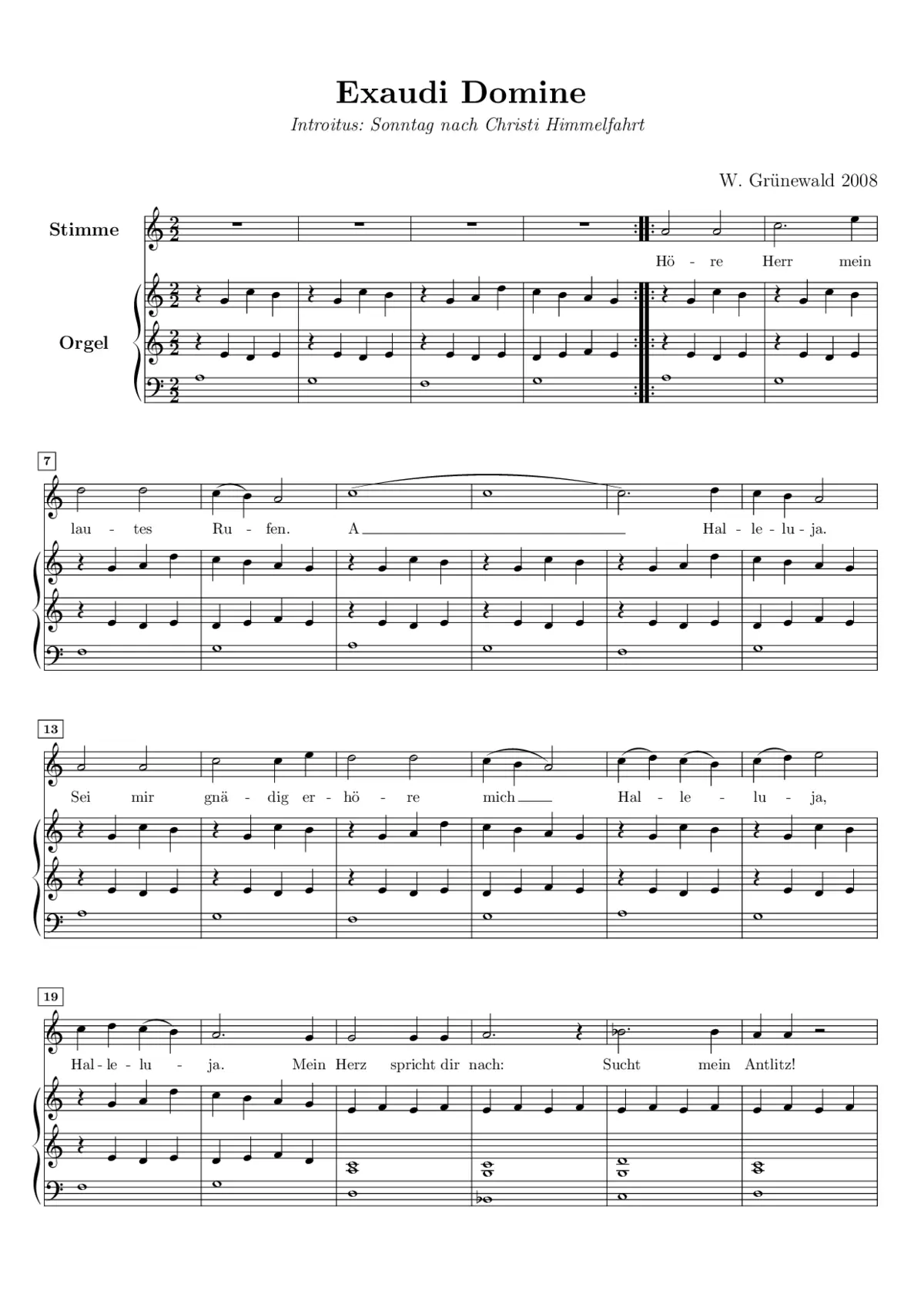 Exaudi Domine - Page 1