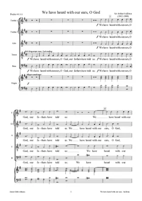 We have heard with our ears, O God