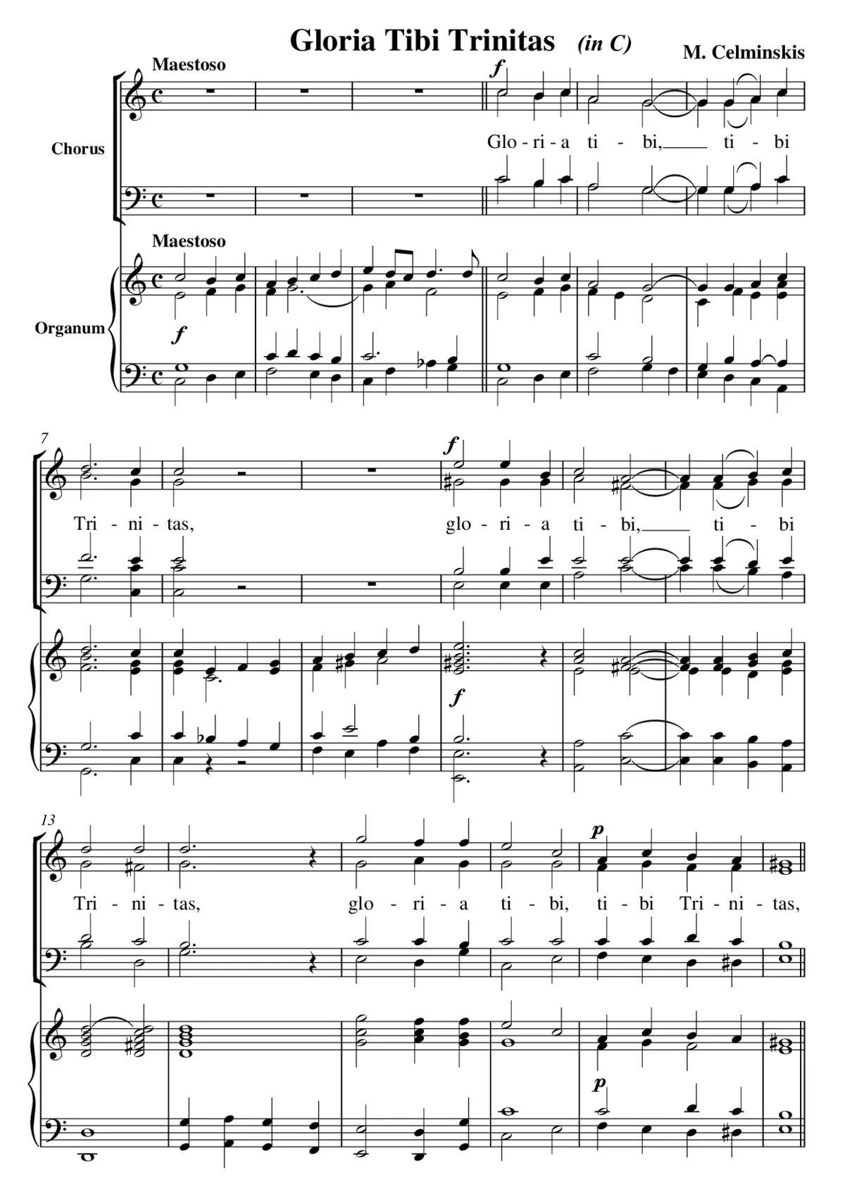 Gloria Tibi Trinitas - Page 1