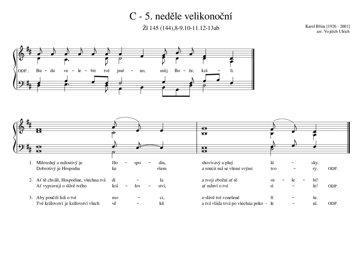 C - 5. neděle velikonoční - Page 1