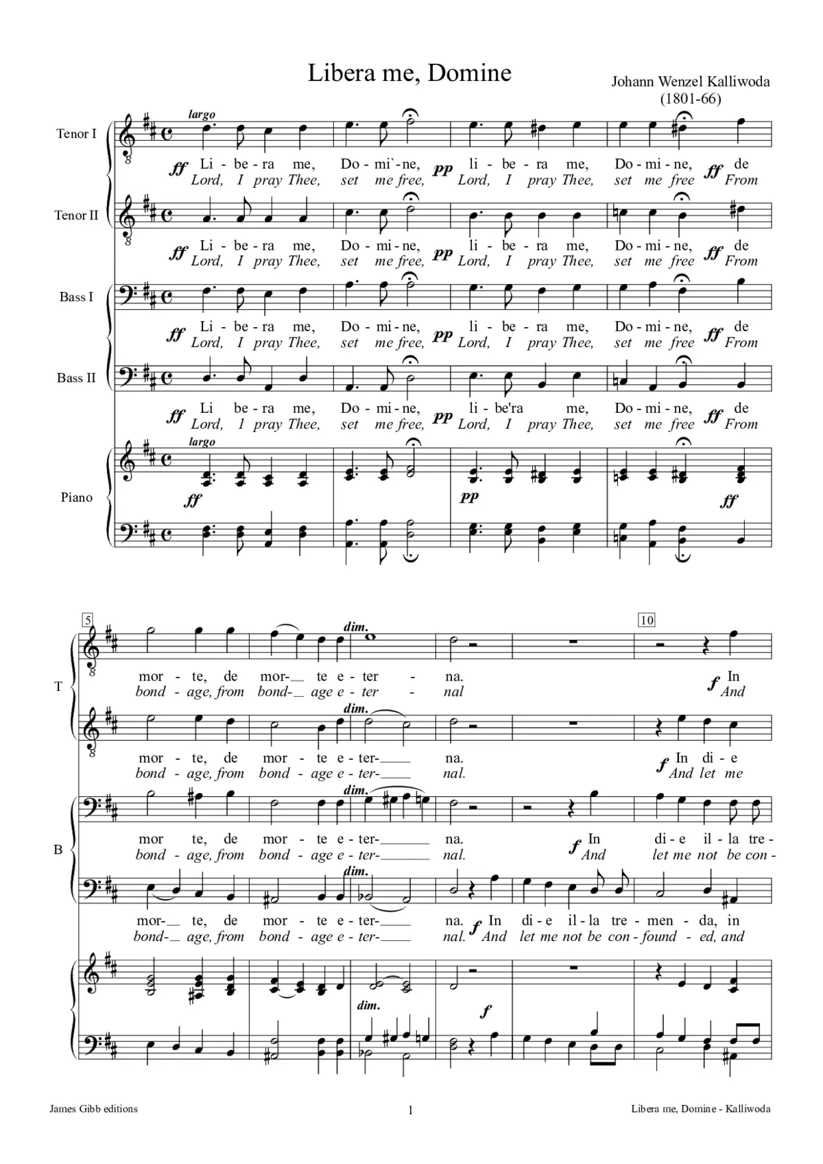 Libera me, Domine - Page 1