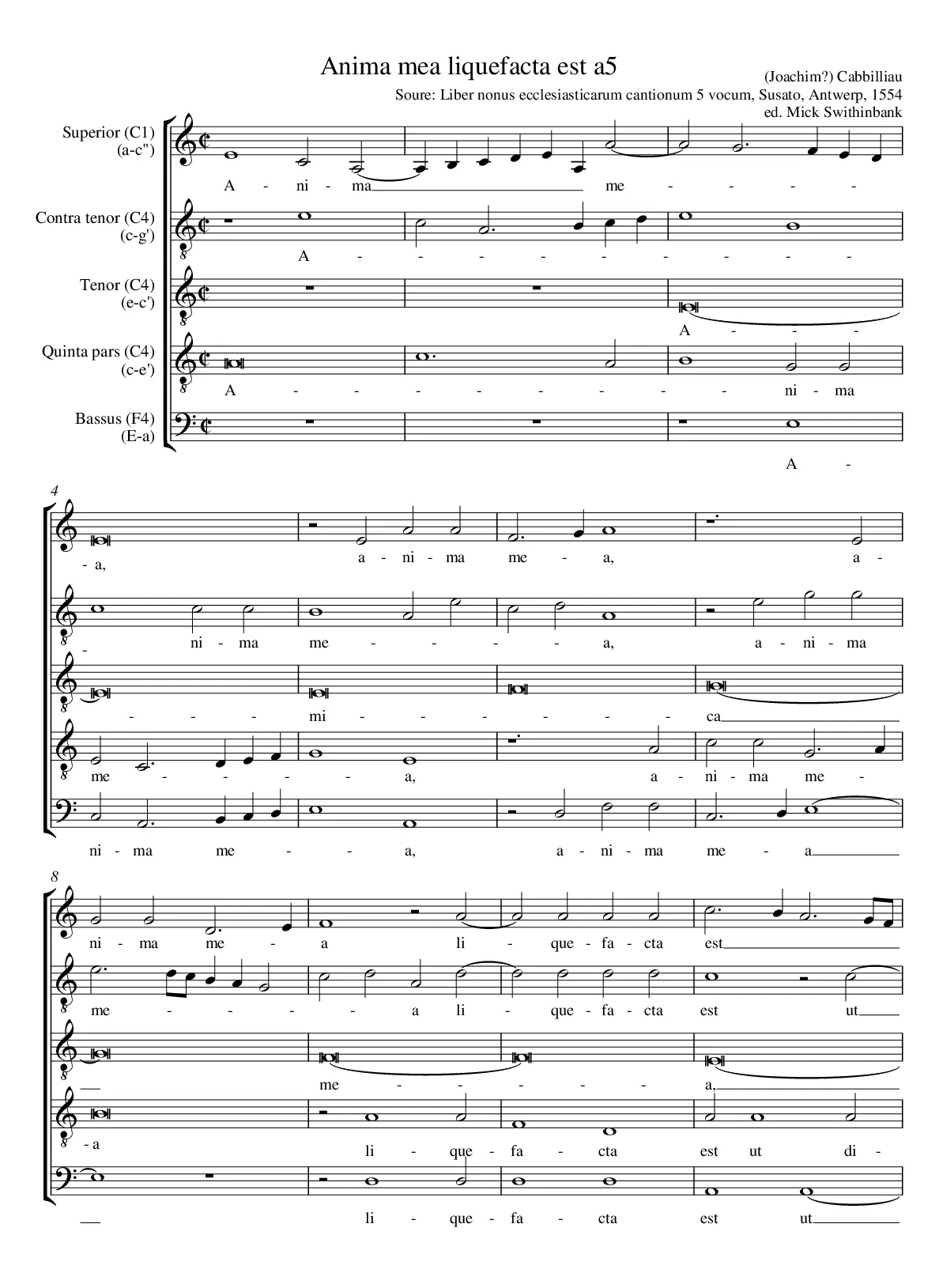 Anima mea liquefacta est - Page 1