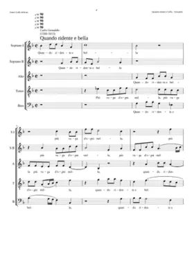 Quando ridente e bella