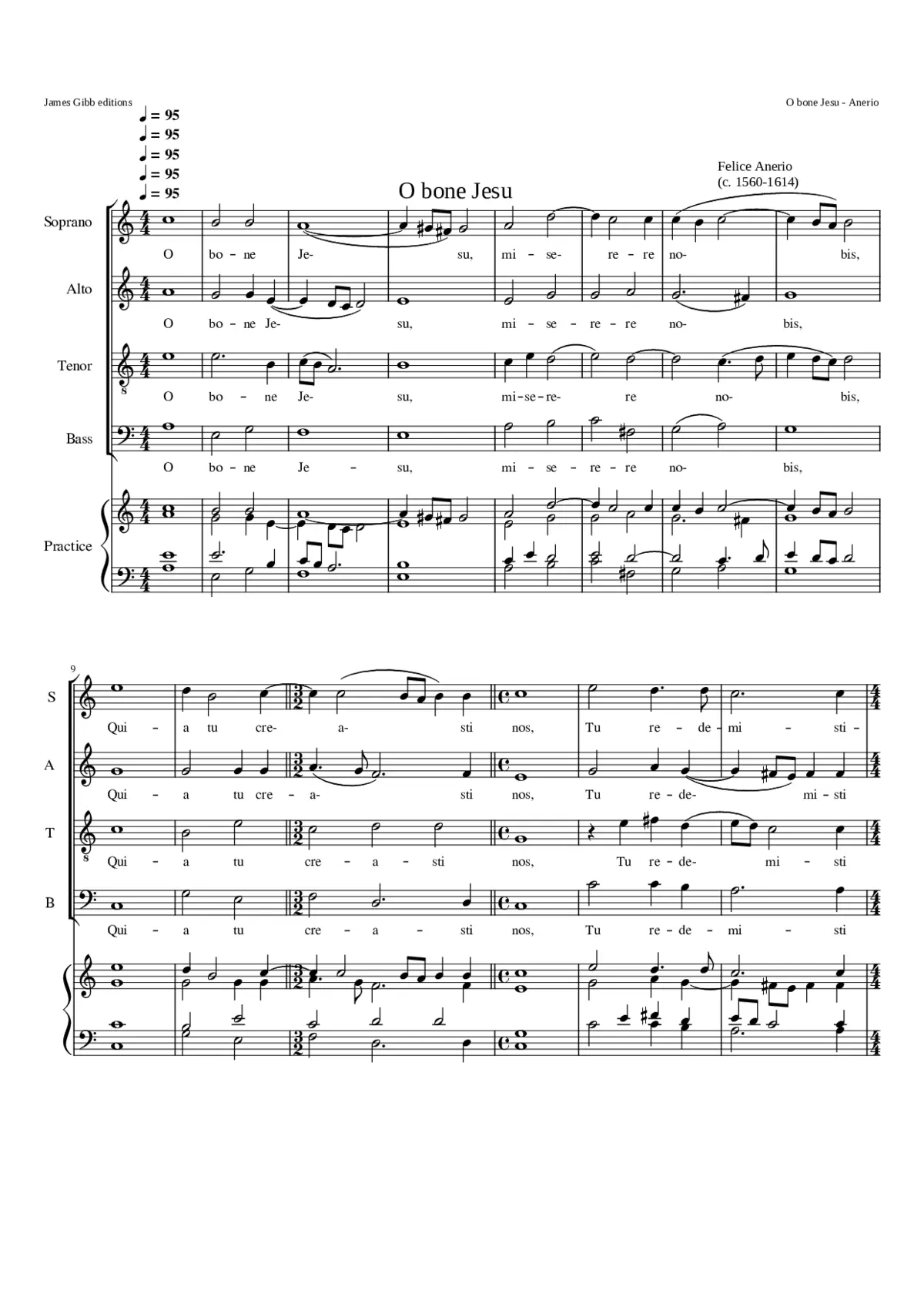 O bone Jesu - Page 1