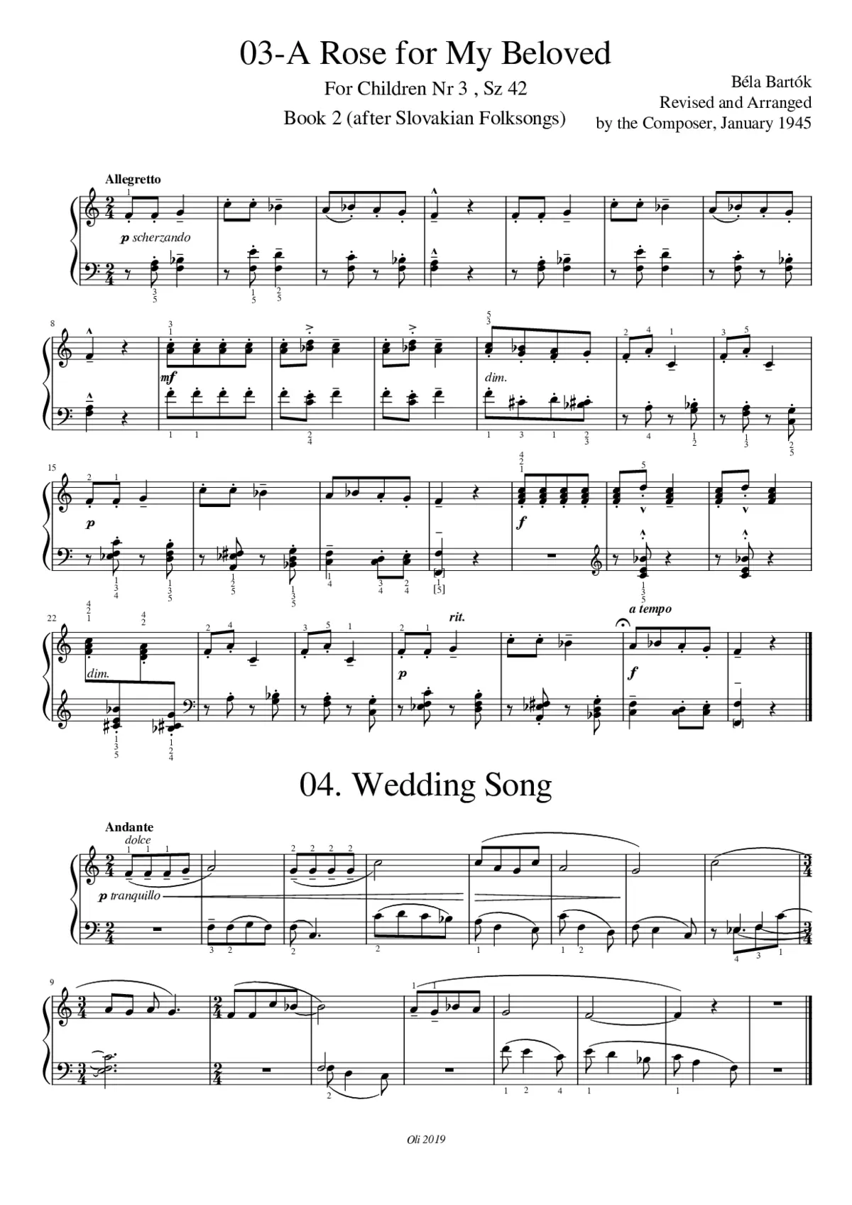 For Children Sz.42 - Page 1