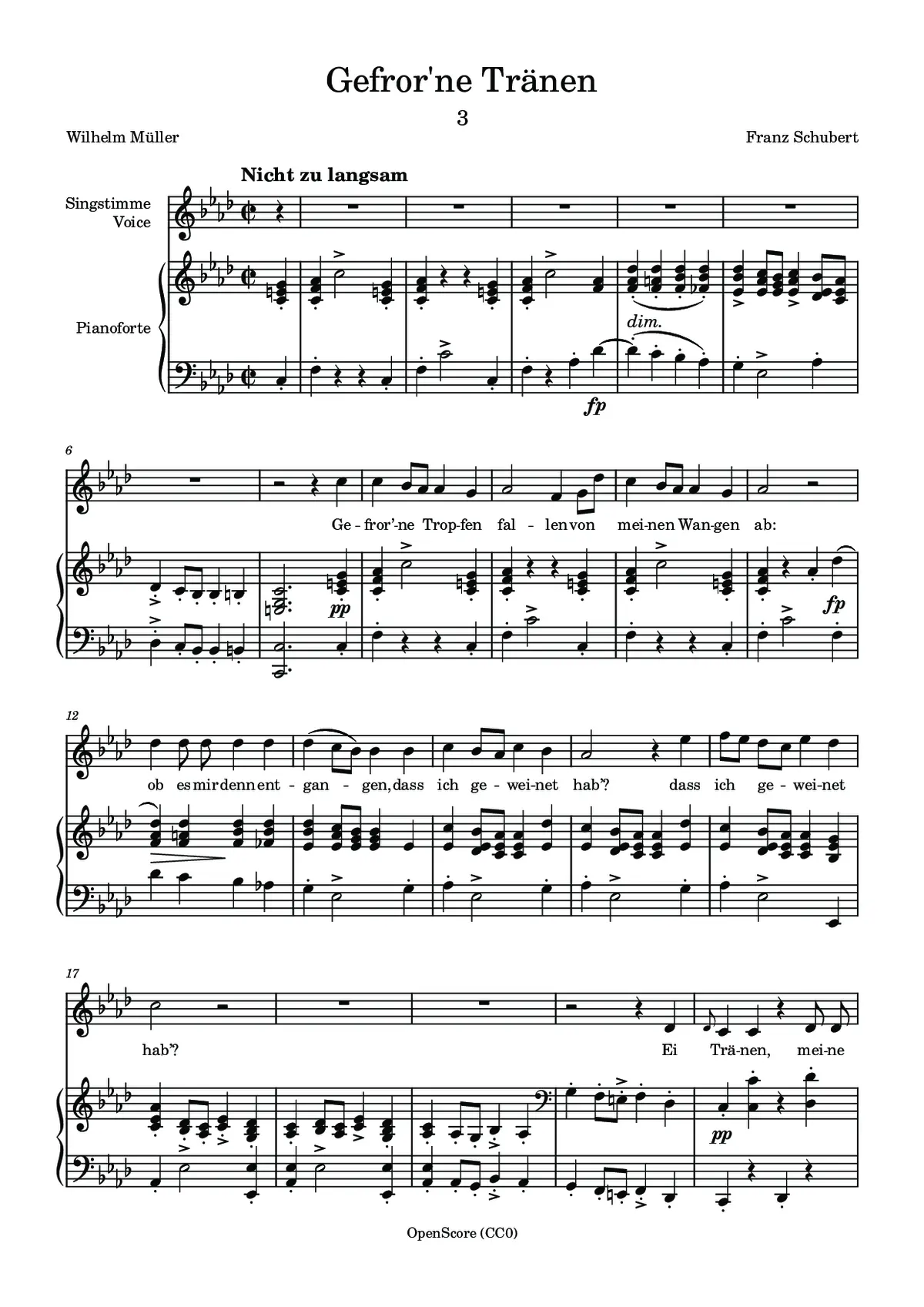 Gefror’ne Thränen - Page 1