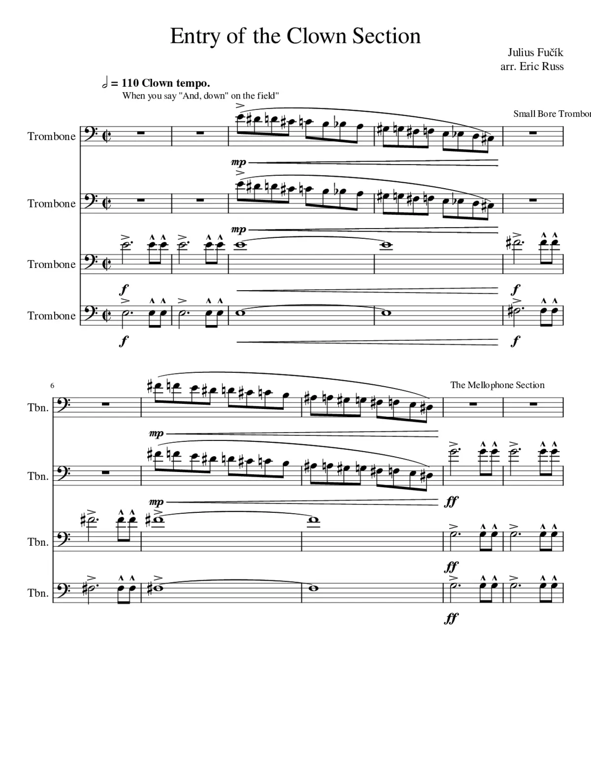 Einzug der Gladiatoren Op.68 - Page 1