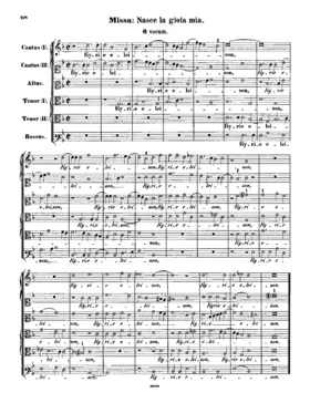 Missa Nasce la gioja mia