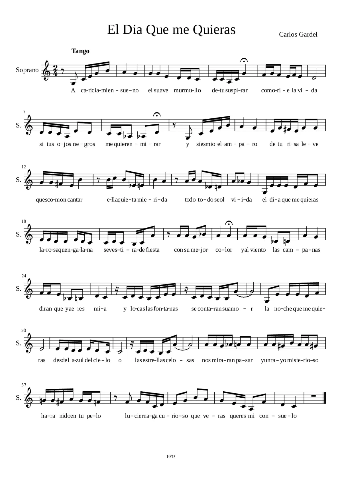 el dia que me quieras - Page 1